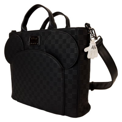 NWT Loungefly Mickey Mouse Checkered Texture Convertible Backpack & Tote Crossbo - Bestdeal999