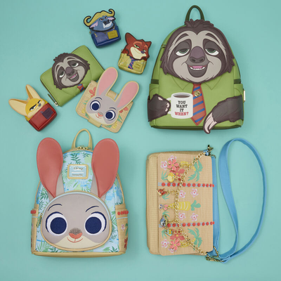 NWT Loungefly Zootopia Exclusive Flash Cosplay Mini Backpack