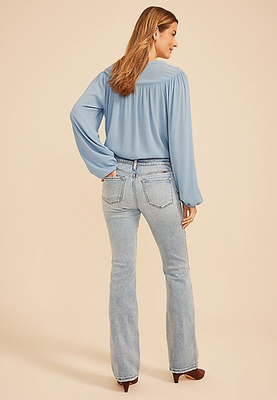 NWT Maurices KanCan™ Low Rise Contrast Piecing Bootcut Jean