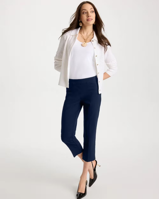 NWT Chico's Brigitte™ Slim Pull-On Crop Pant