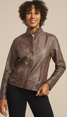 NWT Maurices Faux Leather Biker Jacket - Bestdeal999