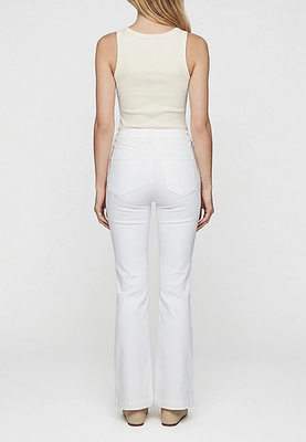NWT Maurices Silver Jeans Co.® Avery Curvy High Rise White Trouser Jean