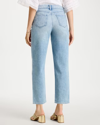 NWT Chico's Relaxed Boyfriend Rolled Hem Jean