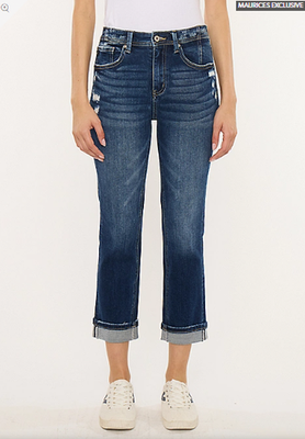 NWT Maurices KanCan™ High Rise Cuff Hem Cropped Jean