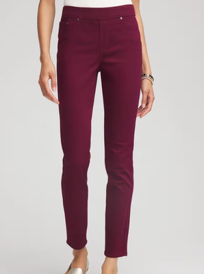 NWT Chico's Modern Pull-On Ankle Jeggings Zenergy® French Terry Cropped Pants