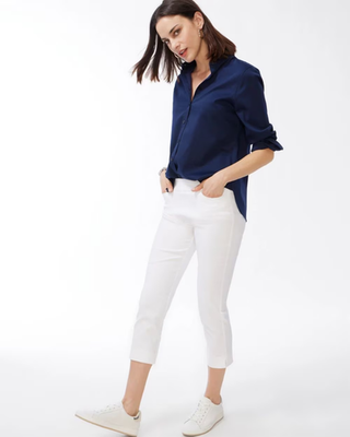 NWT Chico's Brigitte™ Slim Pull-On Crop Pant