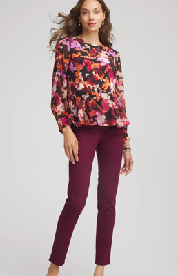 NWT Chico's Modern Pull-On Ankle Jeggings Zenergy® French Terry Cropped Pants