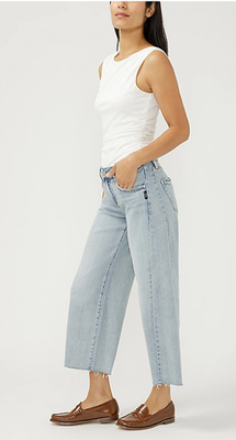 NWT maurices Silver Jeans Co.® Suki Curvy Mid Rise Cropped Wide Leg Jean - Bestdeal999