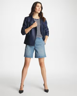 NWT Chico's Denim Trouser Shorts