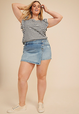 NWT Maurices Plus Size KanCan™ Mid Rise Skort