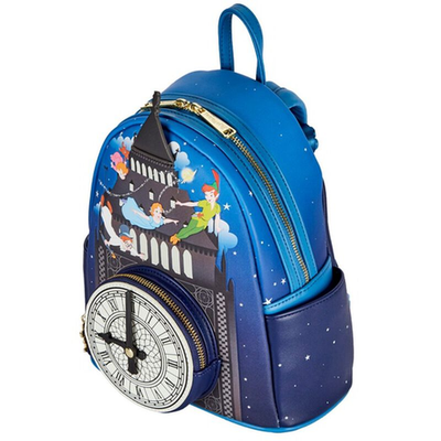NWT Loungefly Peter Pan Clock Glow in the Dark Mini Backpack