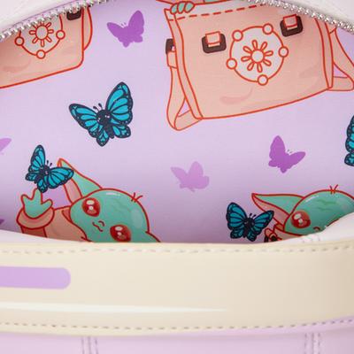 NWT Loungefly The Mandalorian Grogu Figural Pod Plush Crossbody Bag
