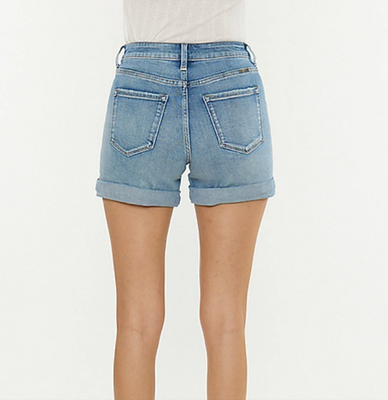 NWT Maurices KanCan™ High Rise Porkchop Pocket Roll Hem 4in Short