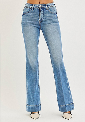 NWT Maurices Risen® High Rise Tummy Control Panel Wide Hem Flare