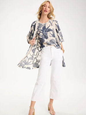 NWT Chico's Straight Crop White Trouser Jeans