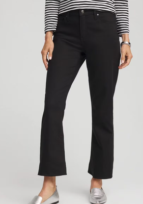 NWT Chico's Cropped Girlfriend Kick Flare Jeans