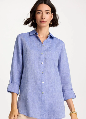 NWT Chico's No Iron Linen Tunic
