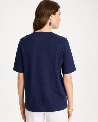 NWT Chico's Flora Lace V-Neck Tee