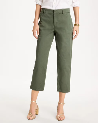 NWT Chico's Relaxed Boyfriend Chino Crop Pants