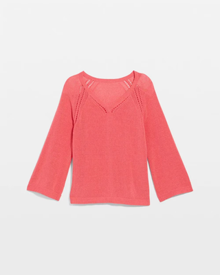 NWT Chico's Cotton-Blend Pullover Sweater